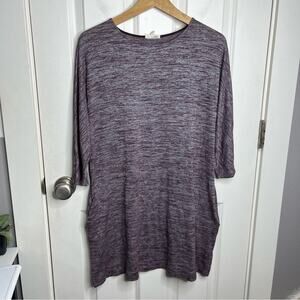Aritzia Wilfred Free Heathered Purple Swing Shift Dress Size Medium